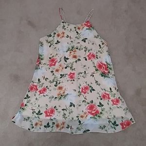 Flowy Floral Mini Dress Size M
